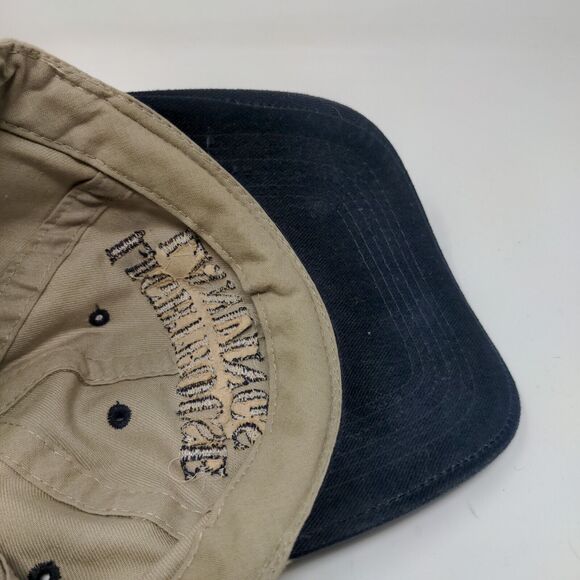 Lighthouse Landings Slideback Hat Beige Blue Adjustable Embroidered Logo - Picture 11 of 12